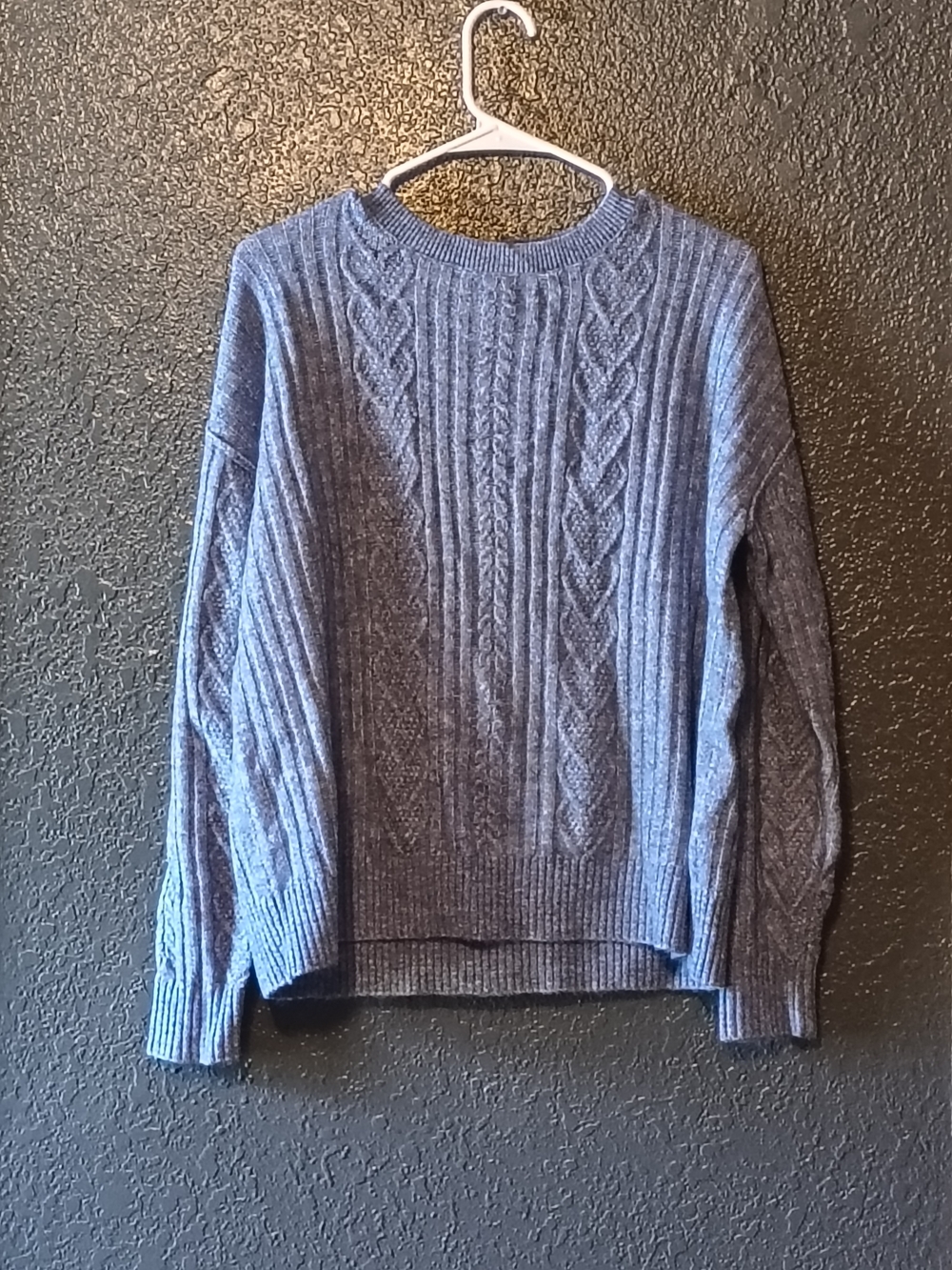 Cable Knit Crewneck Sweater